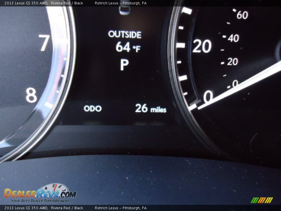 2013 Lexus GS 350 AWD Riviera Red / Black Photo #20