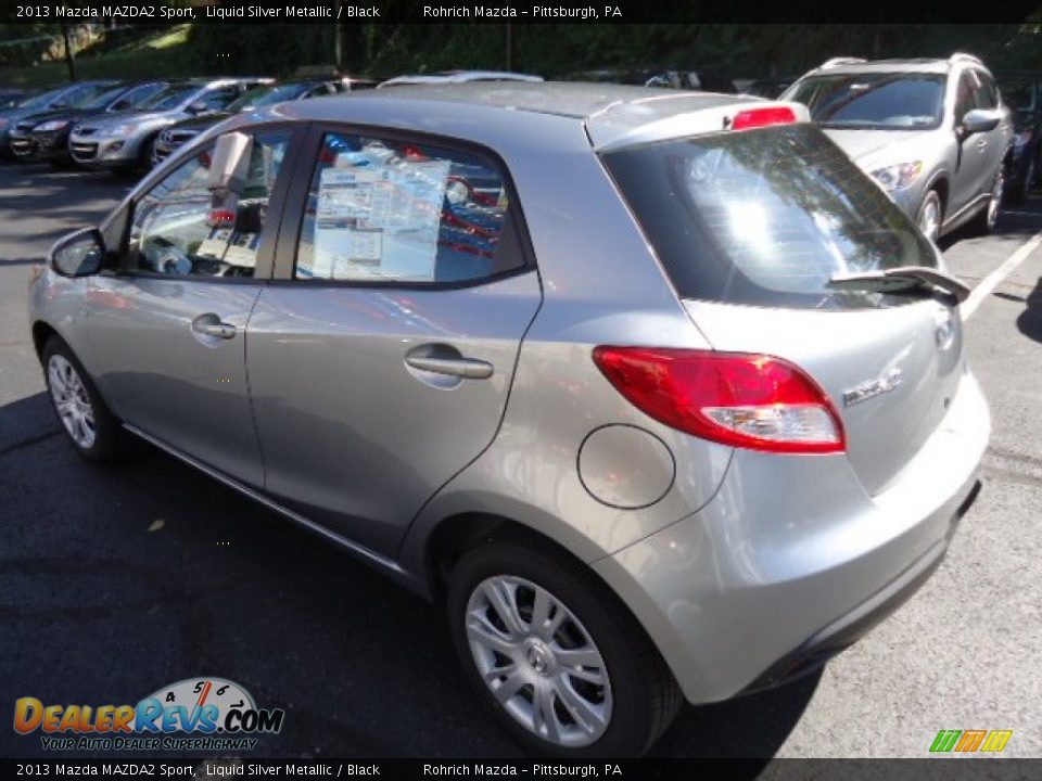 2013 Mazda MAZDA2 Sport Liquid Silver Metallic / Black Photo #3