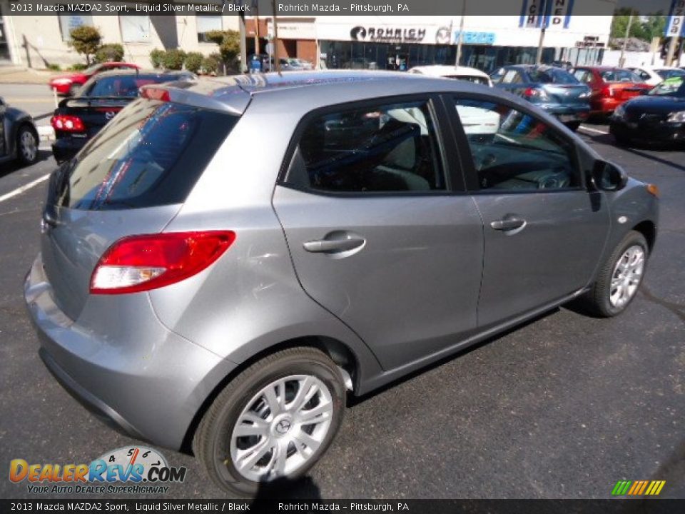 2013 Mazda MAZDA2 Sport Liquid Silver Metallic / Black Photo #5