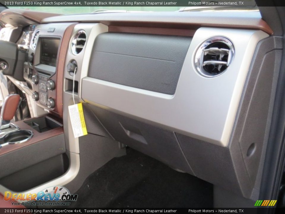 2013 Ford F150 King Ranch SuperCrew 4x4 Tuxedo Black Metallic / King Ranch Chaparral Leather Photo #18