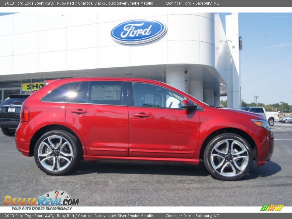 Ruby Red 2013 Ford Edge Sport AWD Photo #2