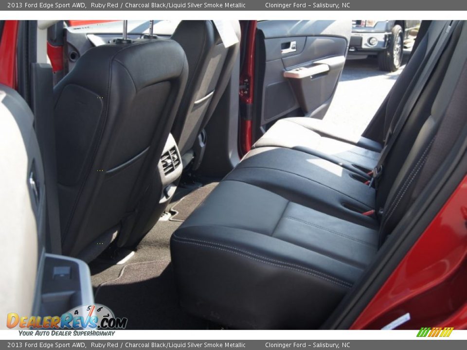 2013 Ford Edge Sport AWD Ruby Red / Charcoal Black/Liquid Silver Smoke Metallic Photo #11