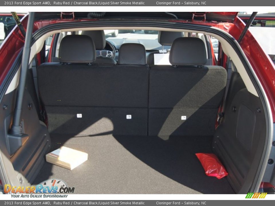 2013 Ford Edge Sport AWD Ruby Red / Charcoal Black/Liquid Silver Smoke Metallic Photo #12