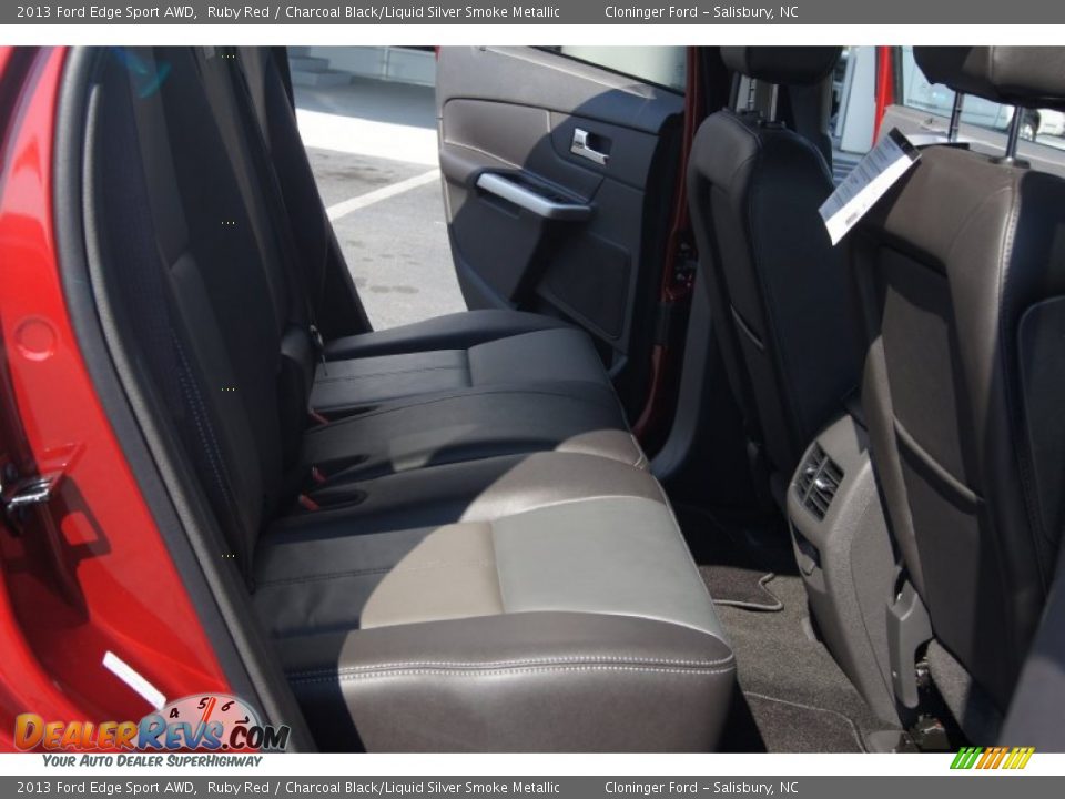 2013 Ford Edge Sport AWD Ruby Red / Charcoal Black/Liquid Silver Smoke Metallic Photo #15
