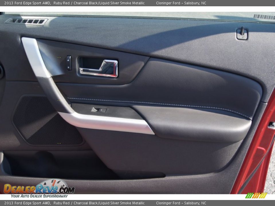 2013 Ford Edge Sport AWD Ruby Red / Charcoal Black/Liquid Silver Smoke Metallic Photo #18