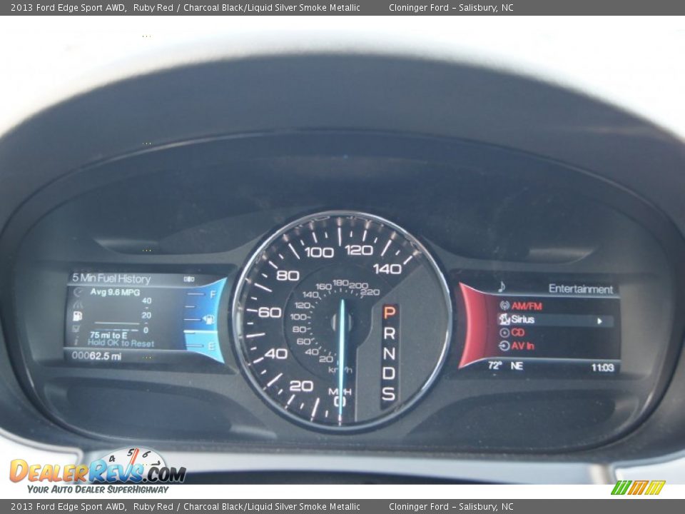 2013 Ford Edge Sport AWD Gauges Photo #29