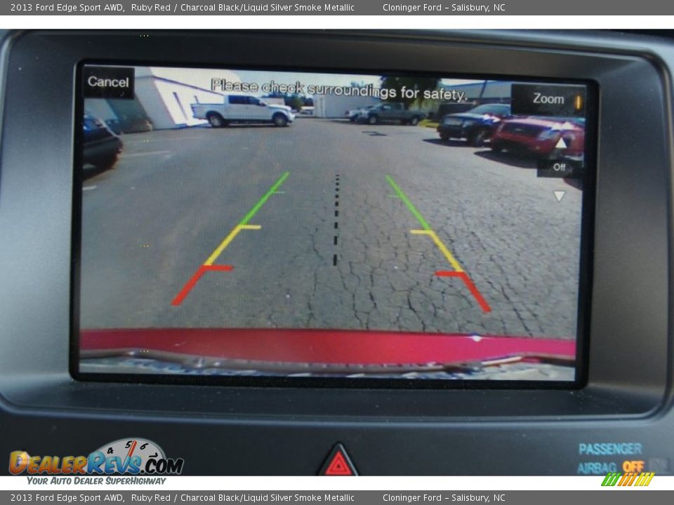 2013 Ford Edge Sport AWD Ruby Red / Charcoal Black/Liquid Silver Smoke Metallic Photo #32