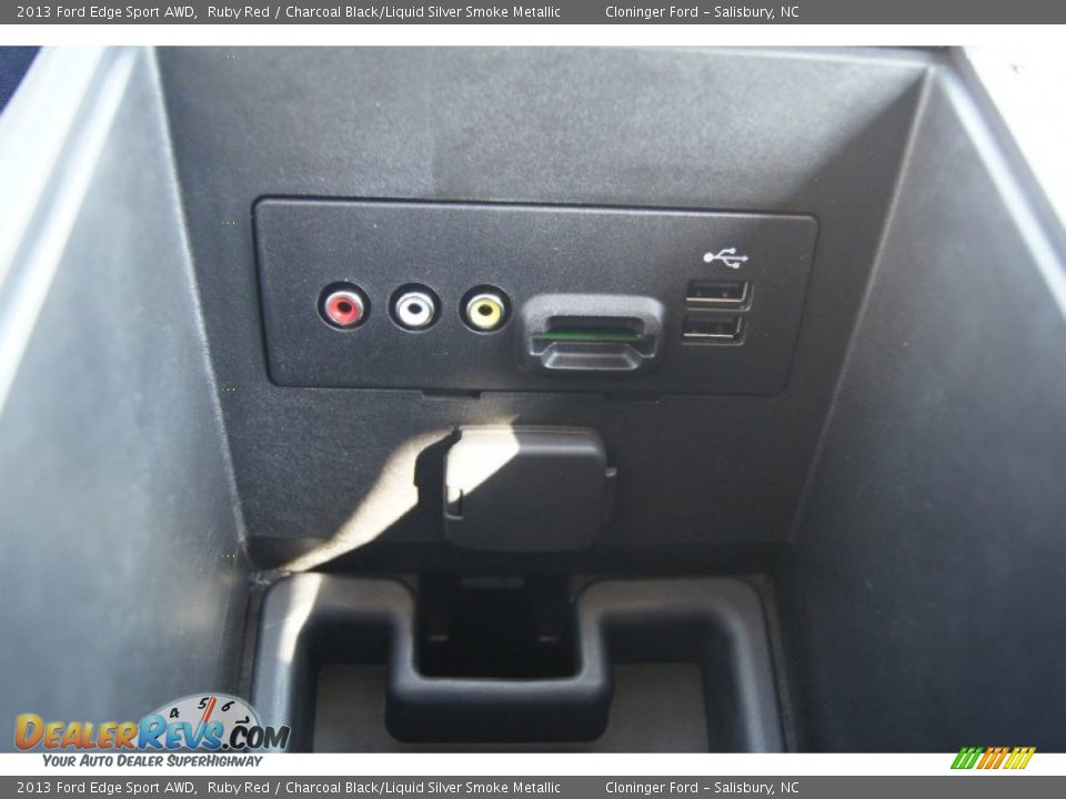2013 Ford Edge Sport AWD Ruby Red / Charcoal Black/Liquid Silver Smoke Metallic Photo #36