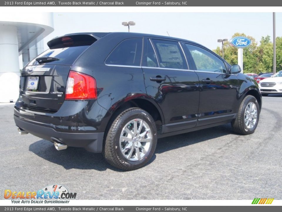 2013 Ford Edge Limited AWD Tuxedo Black Metallic / Charcoal Black Photo #3