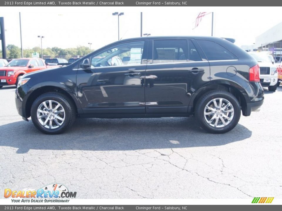 2013 Ford Edge Limited AWD Tuxedo Black Metallic / Charcoal Black Photo #5