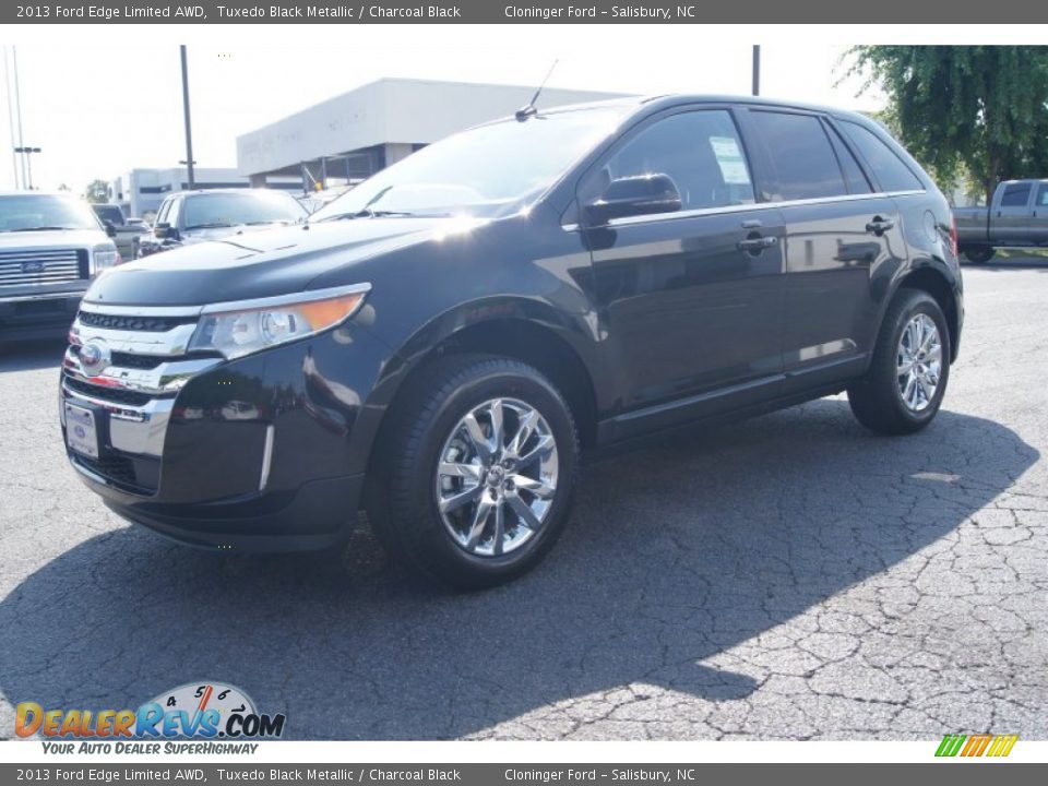 2013 Ford Edge Limited AWD Tuxedo Black Metallic / Charcoal Black Photo #6