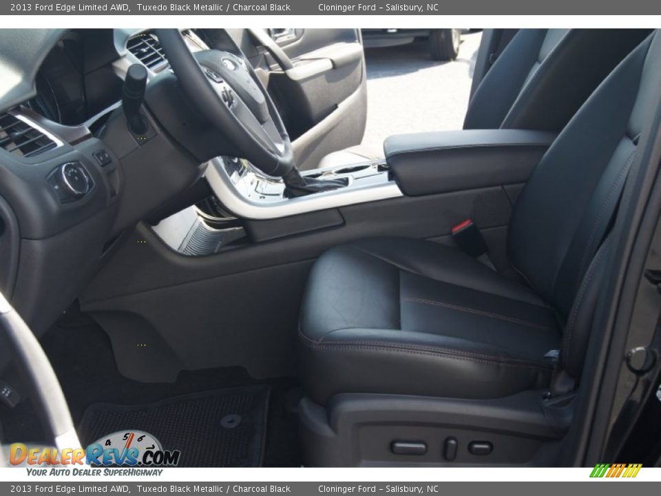 2013 Ford Edge Limited AWD Tuxedo Black Metallic / Charcoal Black Photo #10
