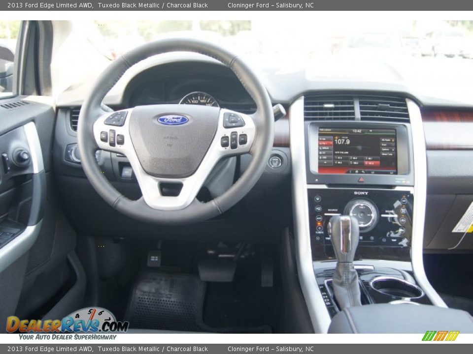 2013 Ford Edge Limited AWD Tuxedo Black Metallic / Charcoal Black Photo #22