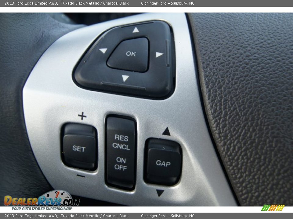 2013 Ford Edge Limited AWD Tuxedo Black Metallic / Charcoal Black Photo #27