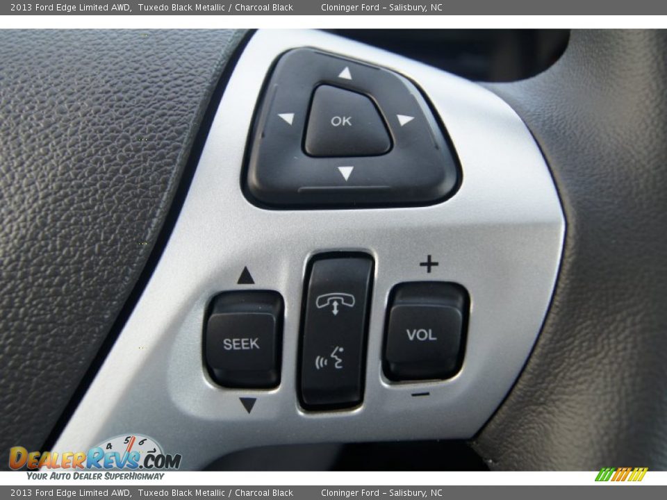 2013 Ford Edge Limited AWD Tuxedo Black Metallic / Charcoal Black Photo #28