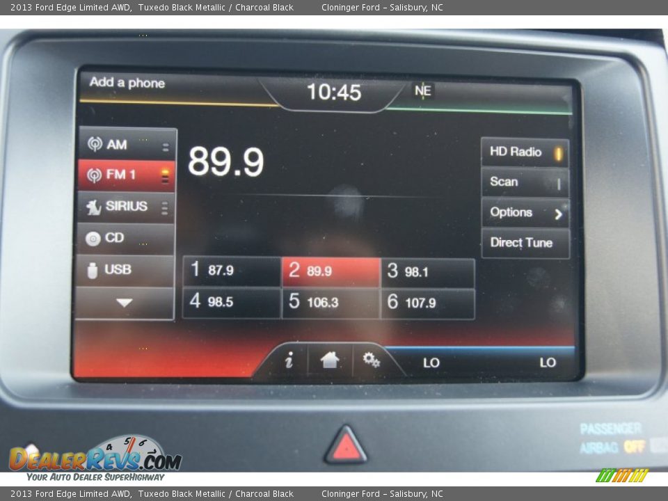 2013 Ford Edge Limited AWD Tuxedo Black Metallic / Charcoal Black Photo #31