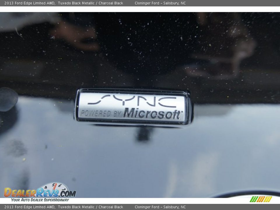 2013 Ford Edge Limited AWD Tuxedo Black Metallic / Charcoal Black Photo #34