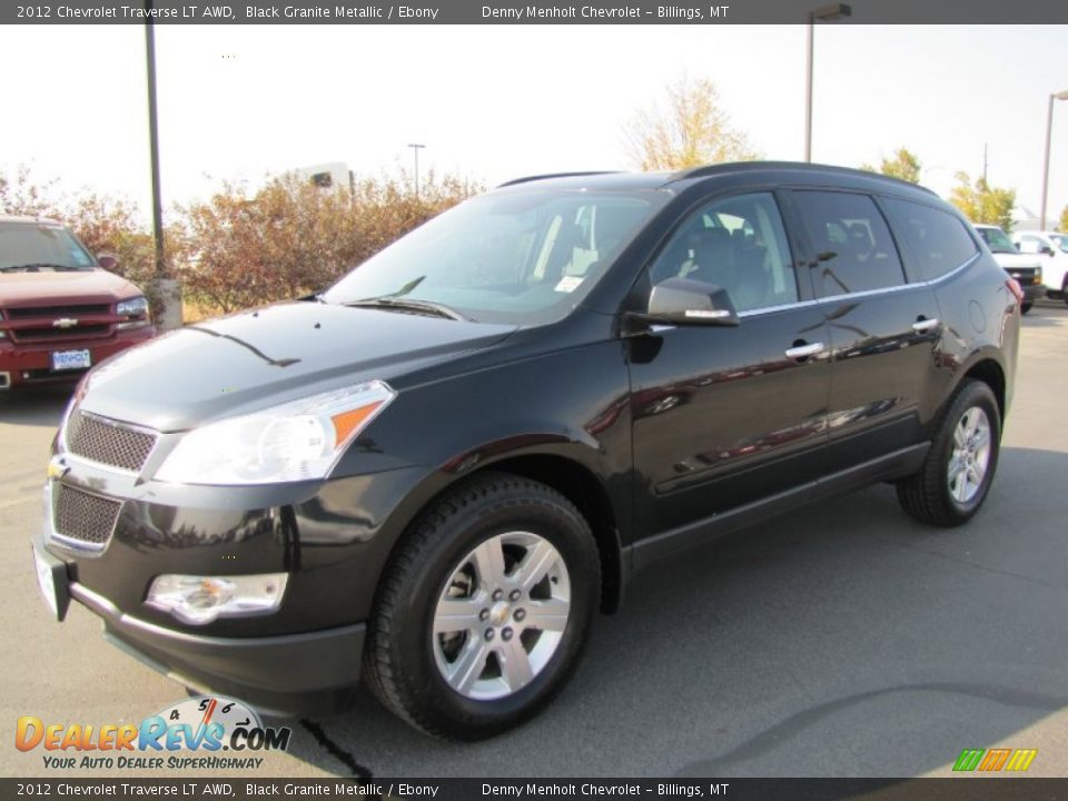 2012 Chevrolet Traverse LT AWD Black Granite Metallic / Ebony Photo #1