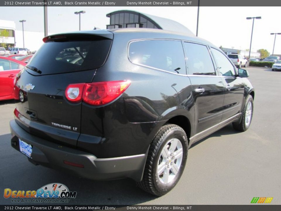 2012 Chevrolet Traverse LT AWD Black Granite Metallic / Ebony Photo #5