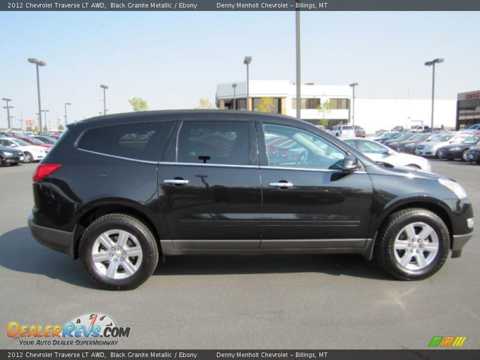 2012 Chevrolet Traverse LT AWD Black Granite Metallic / Ebony Photo #6