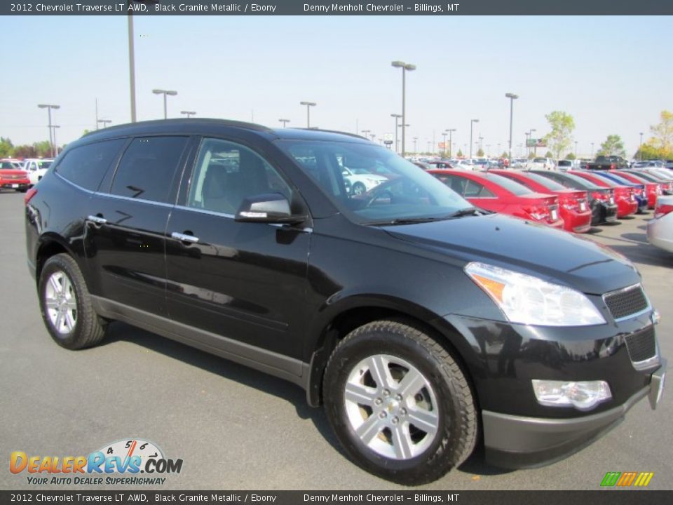 2012 Chevrolet Traverse LT AWD Black Granite Metallic / Ebony Photo #7