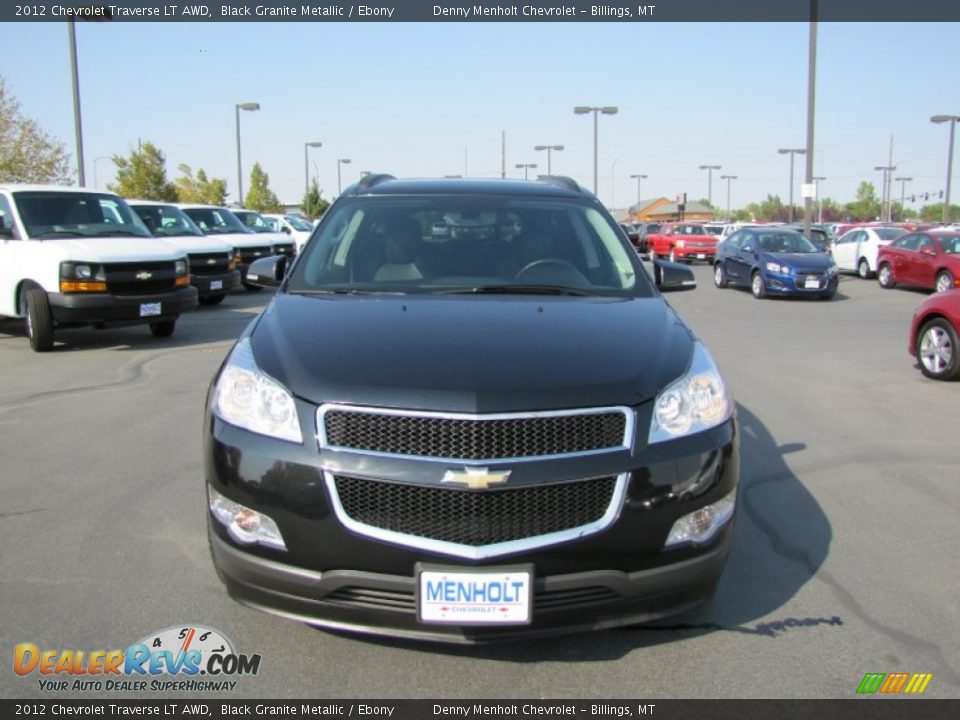 2012 Chevrolet Traverse LT AWD Black Granite Metallic / Ebony Photo #8
