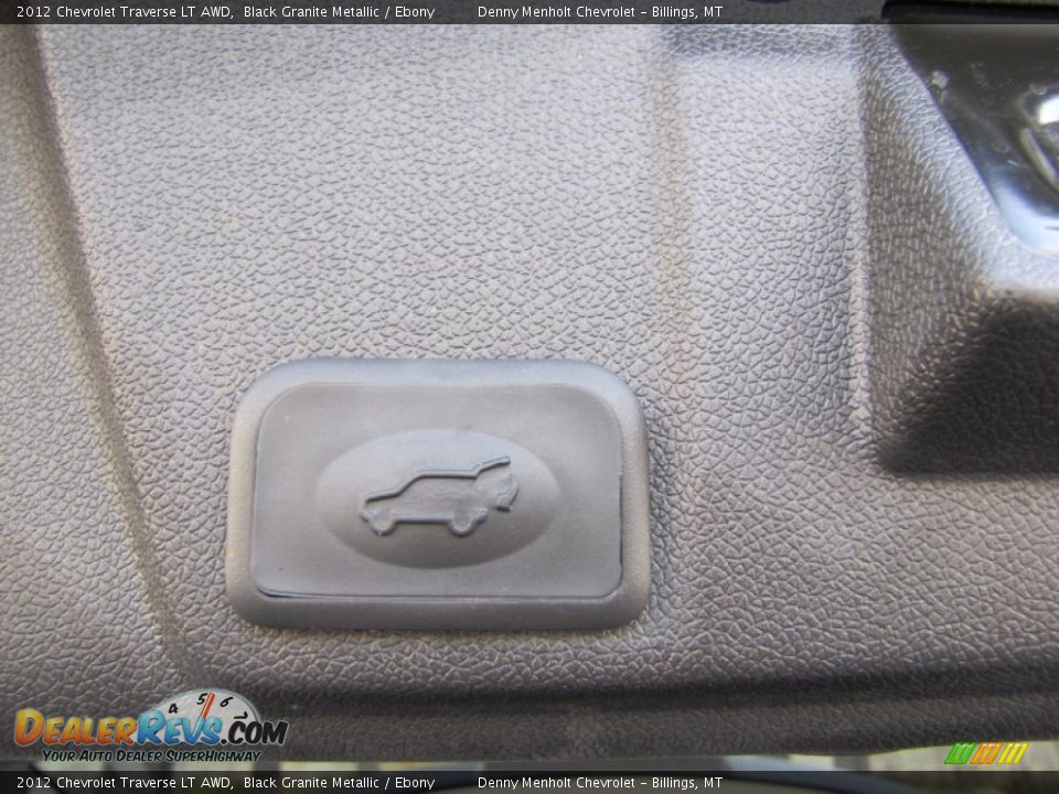 2012 Chevrolet Traverse LT AWD Black Granite Metallic / Ebony Photo #10