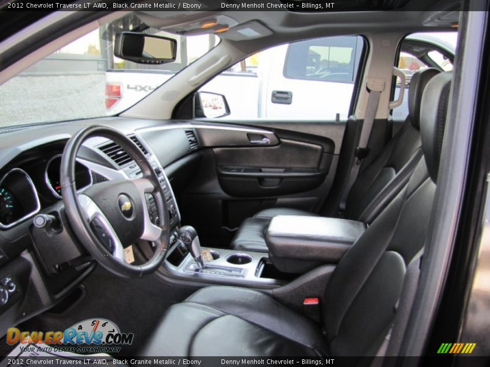 2012 Chevrolet Traverse LT AWD Black Granite Metallic / Ebony Photo #18
