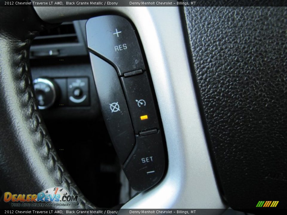 2012 Chevrolet Traverse LT AWD Black Granite Metallic / Ebony Photo #22