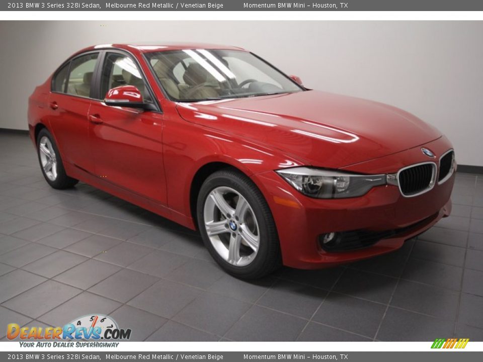 2013 BMW 3 Series 328i Sedan Melbourne Red Metallic / Venetian Beige Photo #1