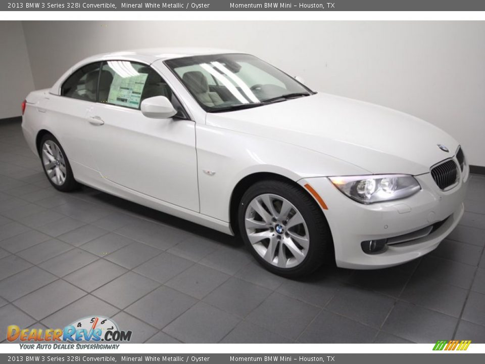 2013 BMW 3 Series 328i Convertible Mineral White Metallic / Oyster Photo #7