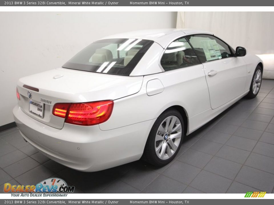 2013 BMW 3 Series 328i Convertible Mineral White Metallic / Oyster Photo #9