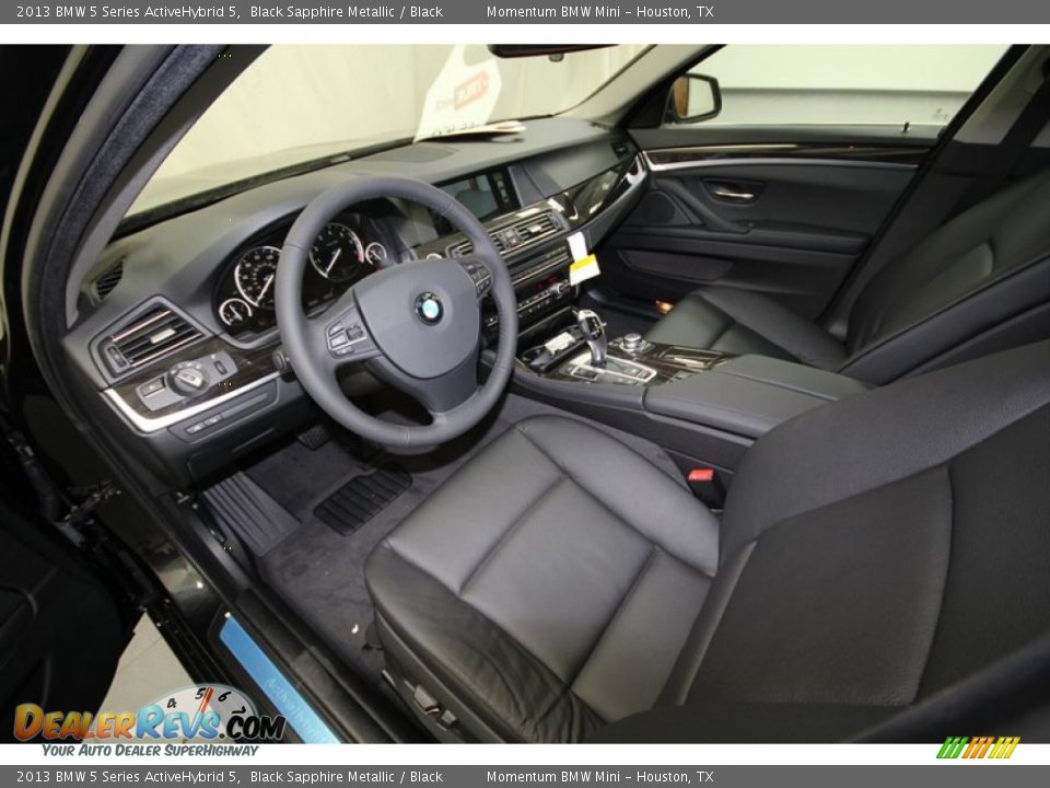 Black Interior - 2013 BMW 5 Series ActiveHybrid 5 Photo #11 ...