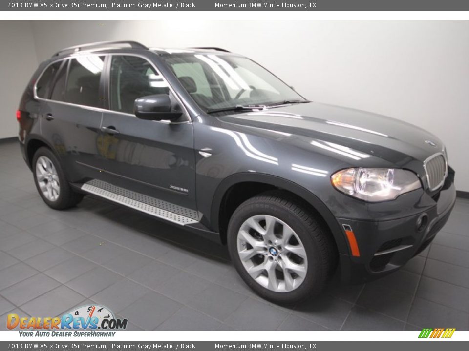 2013 BMW X5 xDrive 35i Premium Platinum Gray Metallic / Black Photo #6