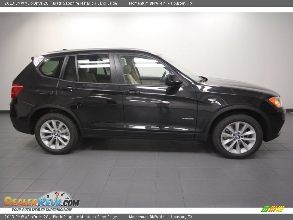Black Sapphire Metallic 2013 BMW X3 xDrive 28i Photo #2