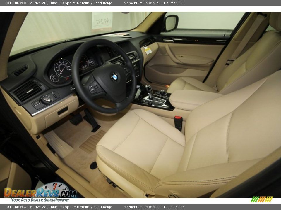Sand Beige Interior - 2013 BMW X3 xDrive 28i Photo #11