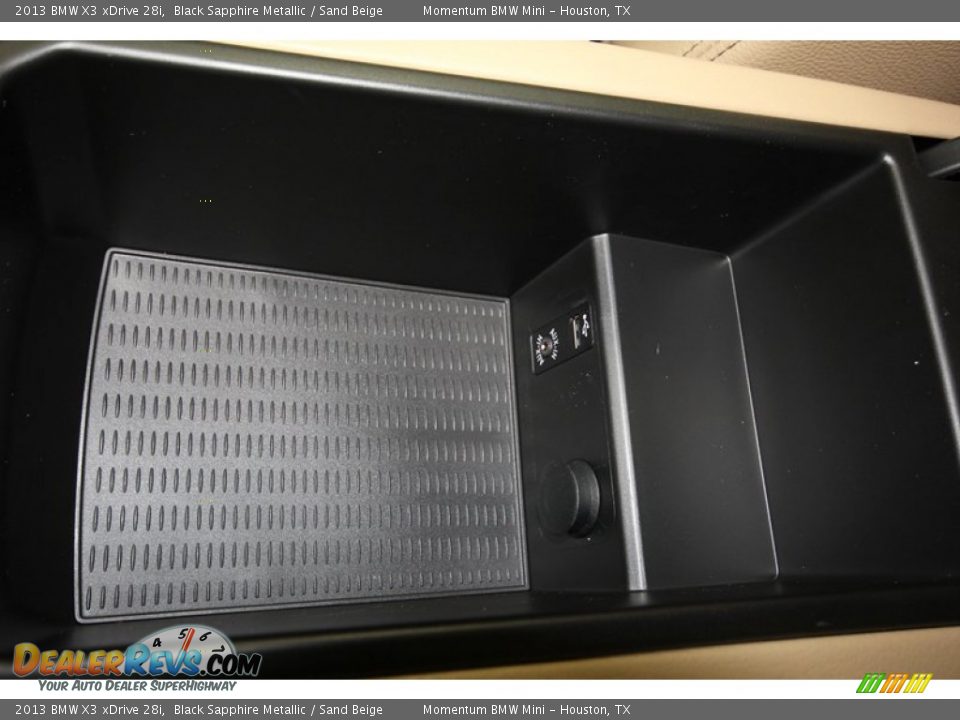 2013 BMW X3 xDrive 28i Black Sapphire Metallic / Sand Beige Photo #20