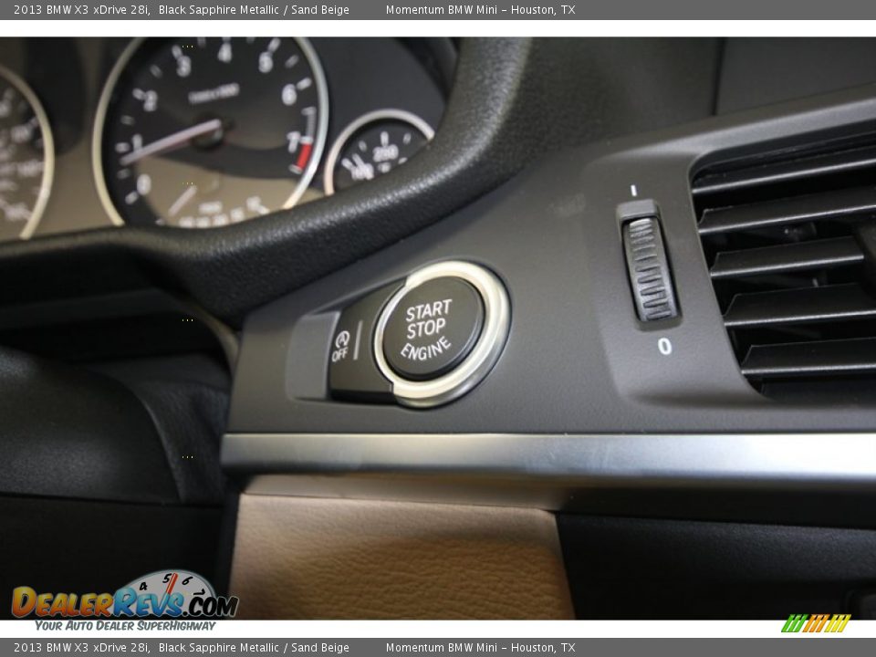 2013 BMW X3 xDrive 28i Black Sapphire Metallic / Sand Beige Photo #21