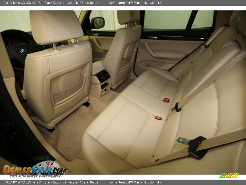 Rear Seat of 2013 BMW X3 xDrive 28i Photo #24