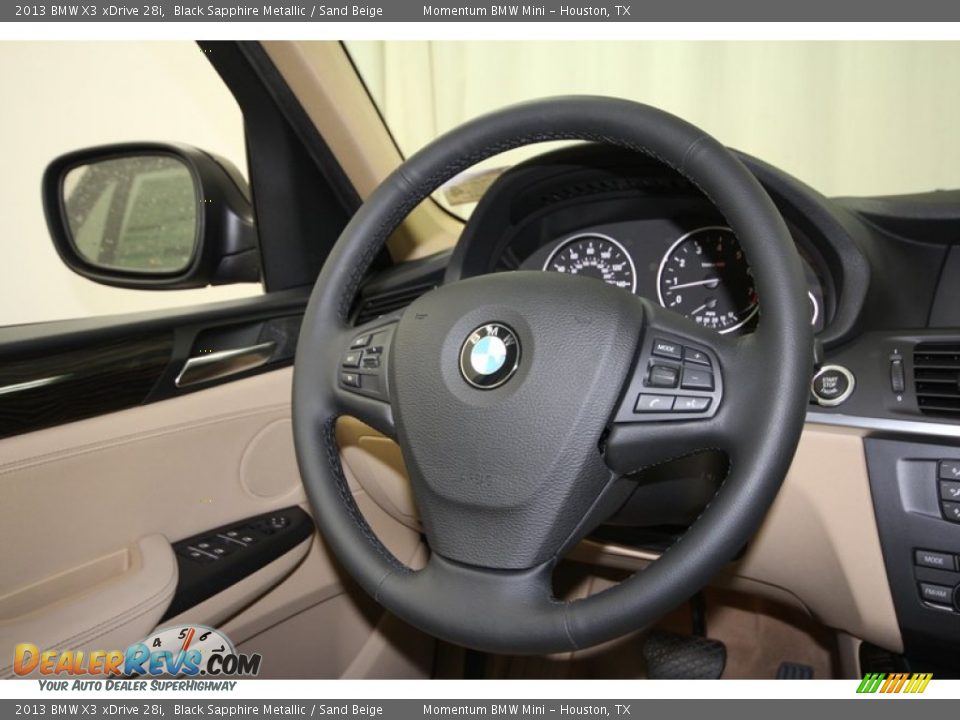 2013 BMW X3 xDrive 28i Steering Wheel Photo #26