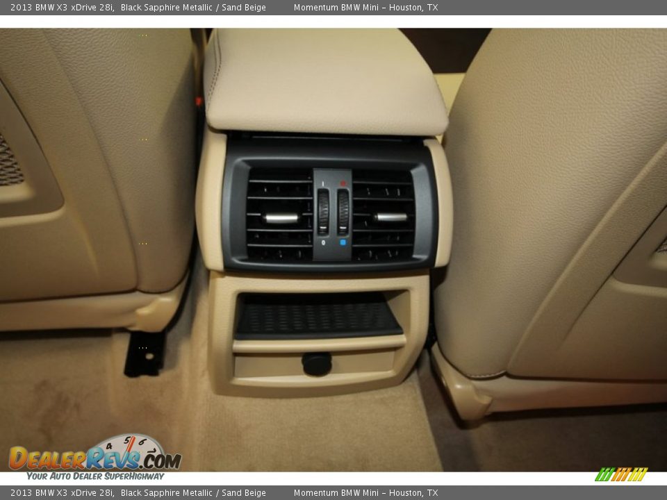 2013 BMW X3 xDrive 28i Black Sapphire Metallic / Sand Beige Photo #27