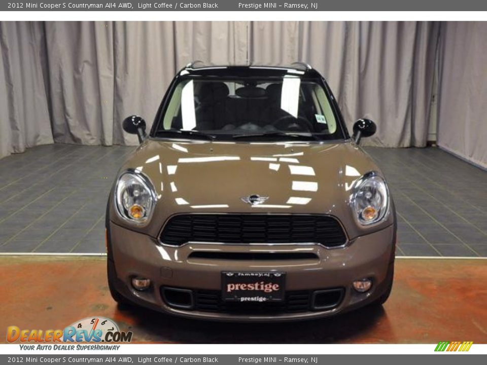 2012 Mini Cooper S Countryman All4 AWD Light Coffee / Carbon Black Photo #13