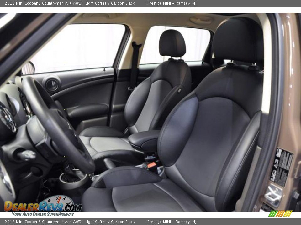 Carbon Black Interior - 2012 Mini Cooper S Countryman All4 AWD Photo #19