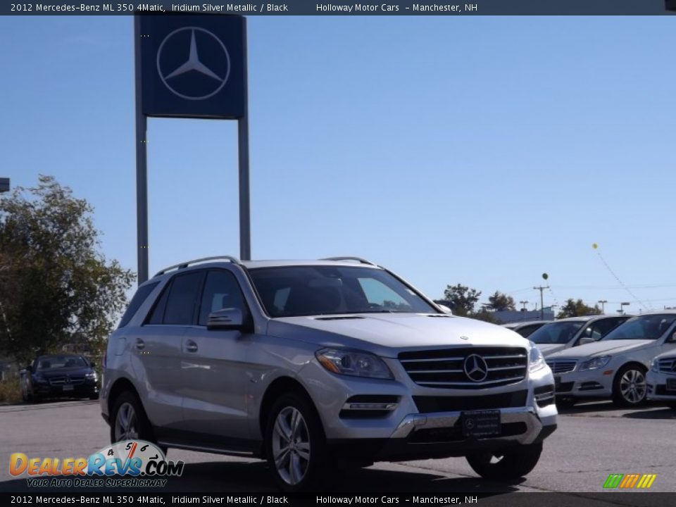 2012 Mercedes-Benz ML 350 4Matic Iridium Silver Metallic / Black Photo #3