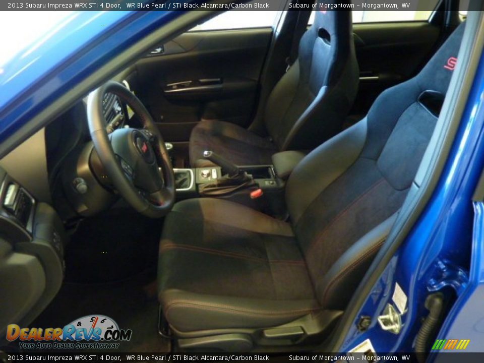 STi Black Alcantara/Carbon Black Interior - 2013 Subaru Impreza WRX STi 4 Door Photo #15