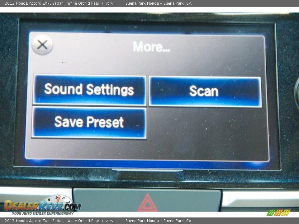 2013 Honda Accord EX-L Sedan White Orchid Pearl / Ivory Photo #17