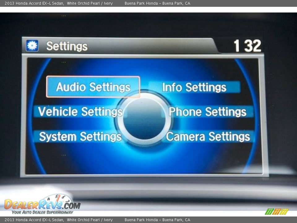 2013 Honda Accord EX-L Sedan White Orchid Pearl / Ivory Photo #18