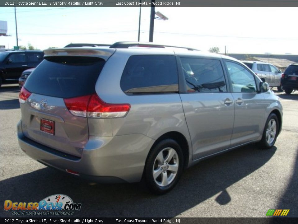 2012 Toyota Sienna LE Silver Sky Metallic / Light Gray Photo #4
