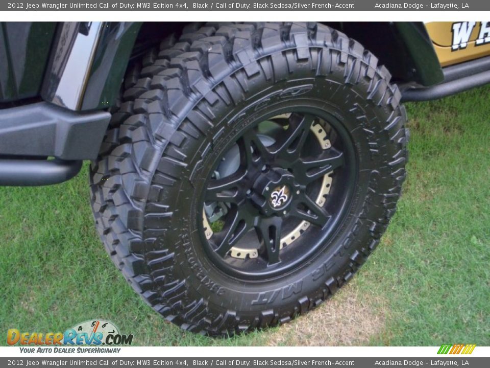 2012 Jeep Wrangler Unlimited Call of Duty: MW3 Edition 4x4 Black / Call of Duty: Black Sedosa/Silver French-Accent Photo #6
