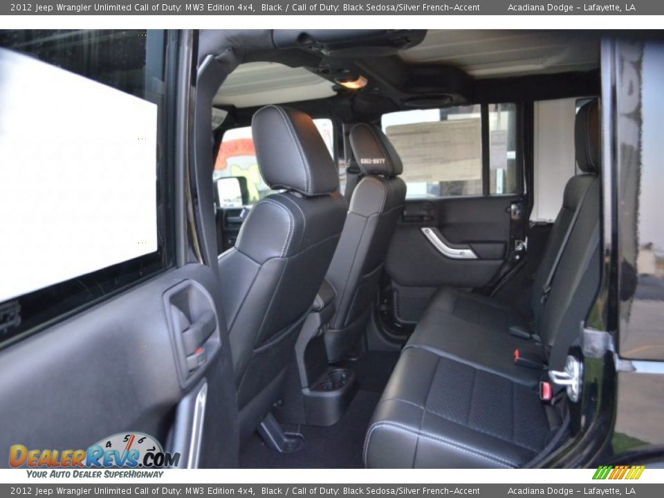 Call of Duty: Black Sedosa/Silver French-Accent Interior - 2012 Jeep Wrangler Unlimited Call of Duty: MW3 Edition 4x4 Photo #20